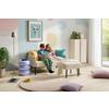 2-SITS SOFFA MIAMI -BASED- - beige/svart, Modern, metall/trä (120/73,5/77cm) - Based