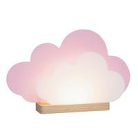 LAMPA STOŁOWA DZIECIĘCA 139820 - różowy, Basics, tworzywo sztuczne/drewno (20/35/7cm)