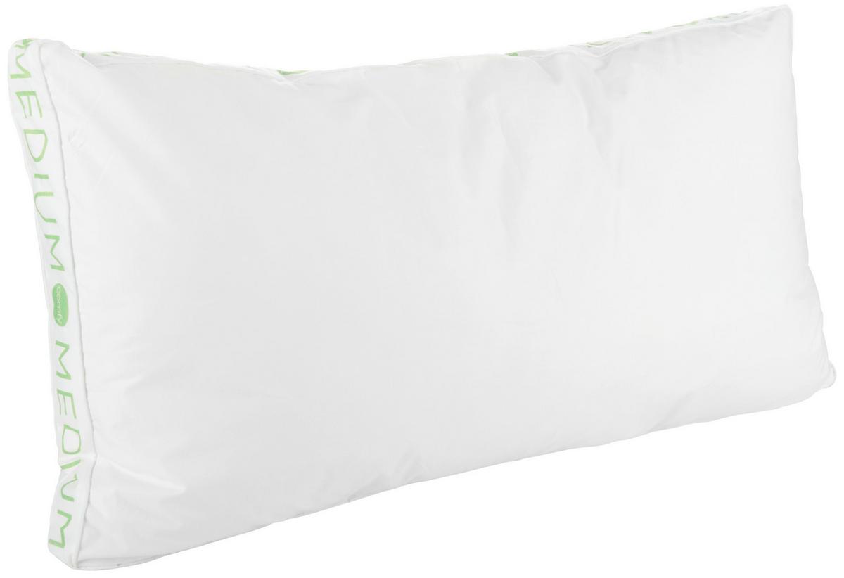 PODUSZKA POD GŁOWĘ COMFY MEDIUM - zielony/biały, Basics, tworzywo sztuczne/tkanina (40/80cm) - Sleeptex