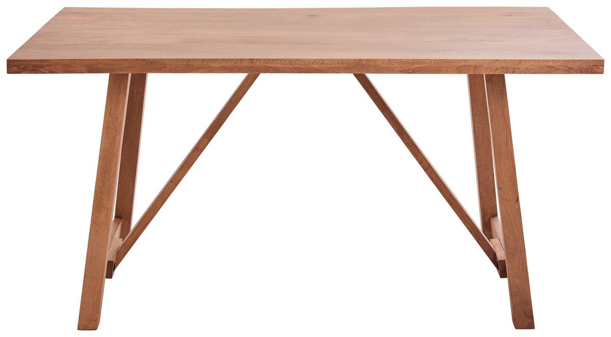 Esstisch Rosa Holz ca. 160x90 cm - Hellbraun, Trend, Holz (160/90/76cm) - Livetastic