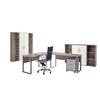 Büro Office Edition Set 5 Weiß/Sonoma Eiche - Weiß/Sonoma Eiche, MODERN, Holzwerkstoff - MID.YOU