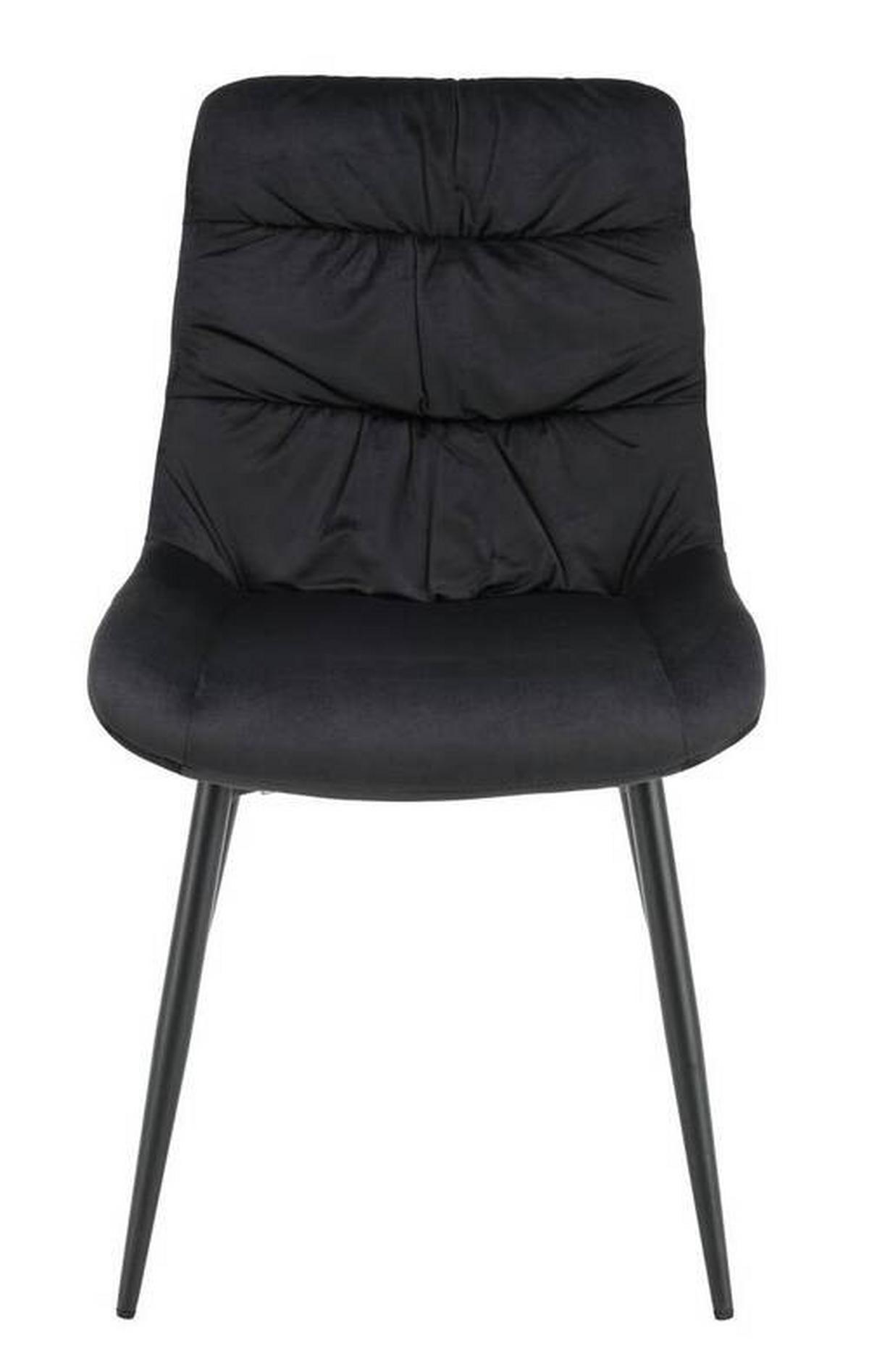 ZESTAW KRZESEŁ KÖLN - czarny, Modern, metal/drewno (46/91/61cm) - Livetastic