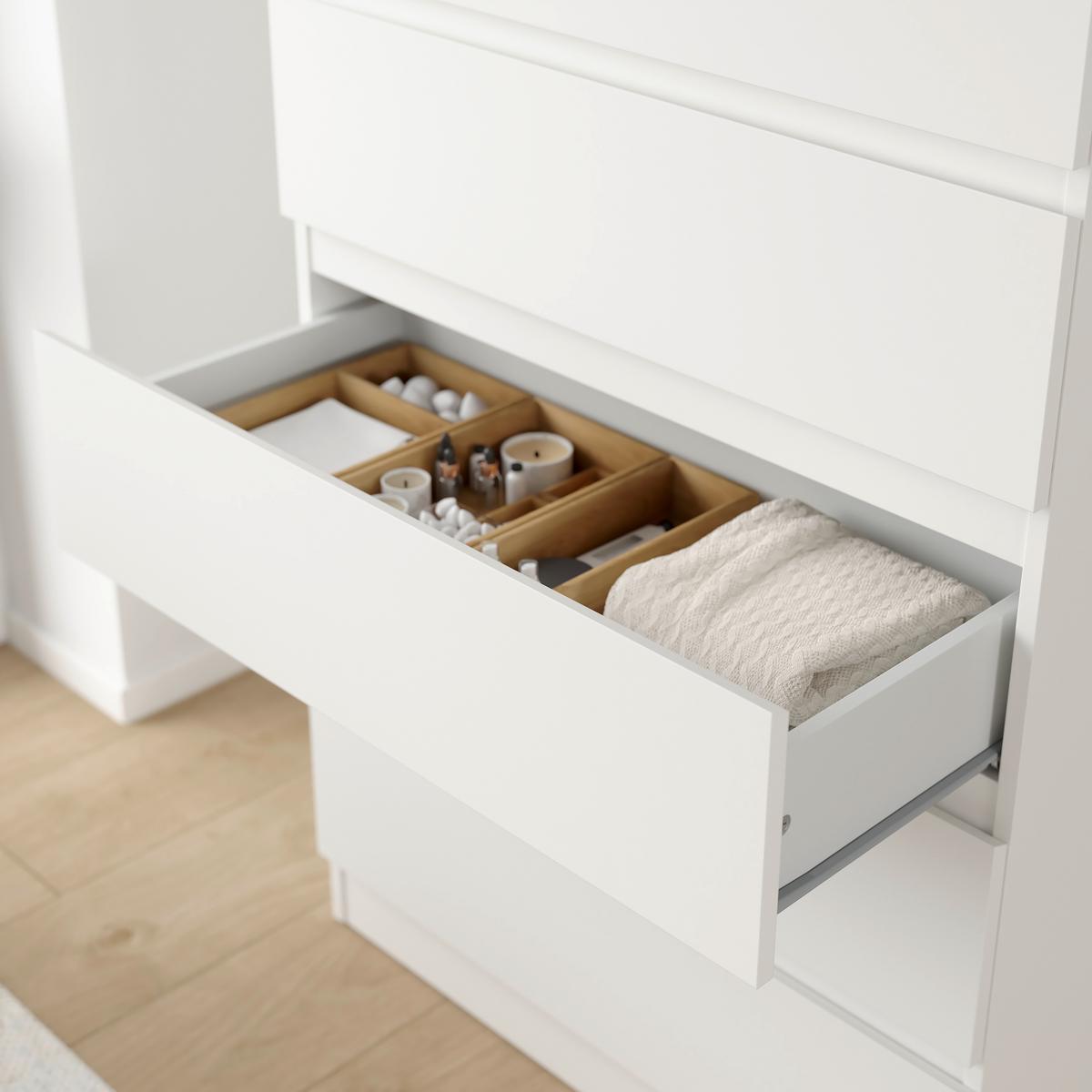 Kommode Mara 5 Weiß - Weiß, KONVENTIONELL, Holz (77/125/42cm) - Mömax