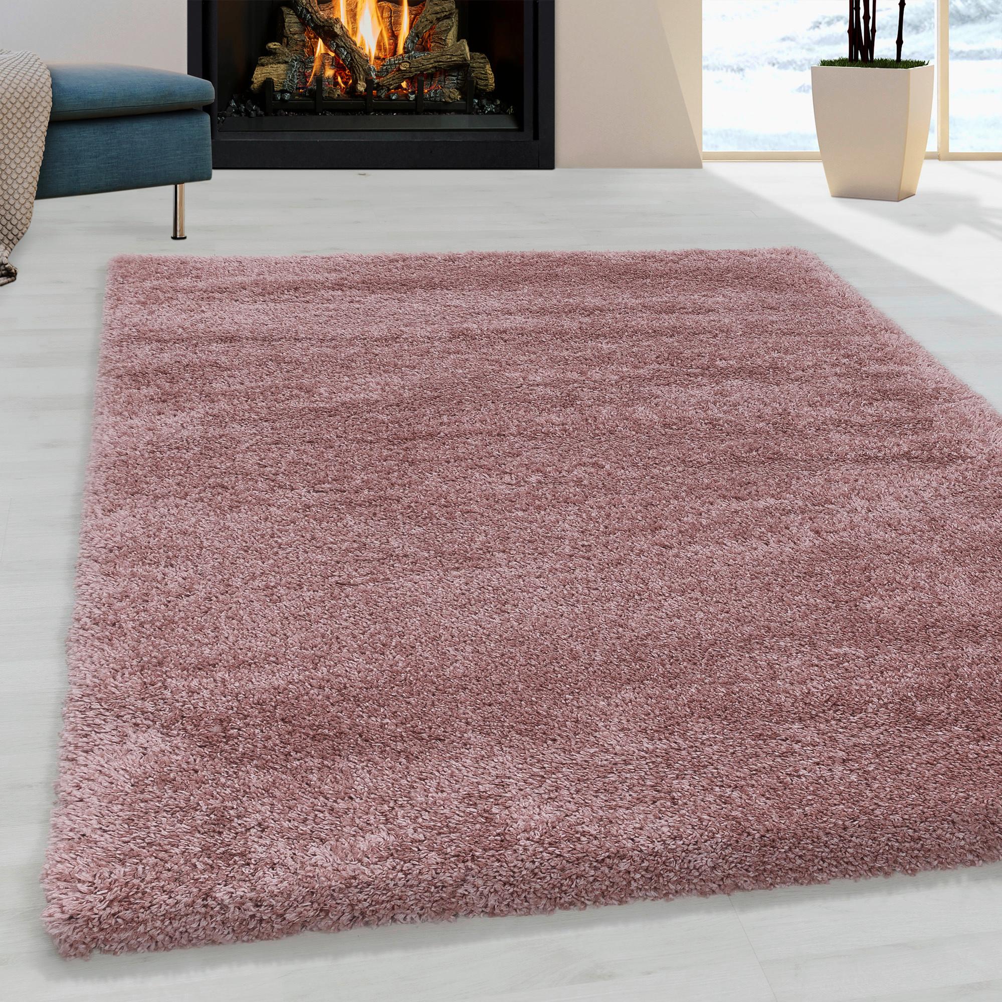Shaggy Fluffy Rosa ca. 80x250cm - Rosa, Basics, Textil (80/250cm)