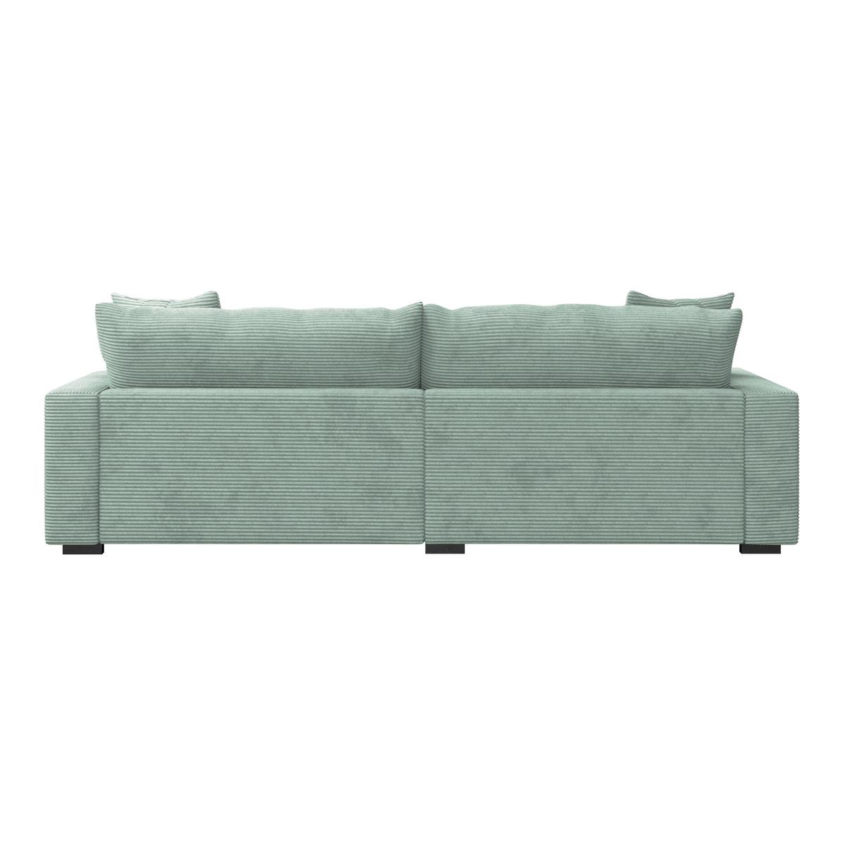 Ugaona Garnitura Pelle - mintzelena/crna, Moderno, tekstil (180/265cm)