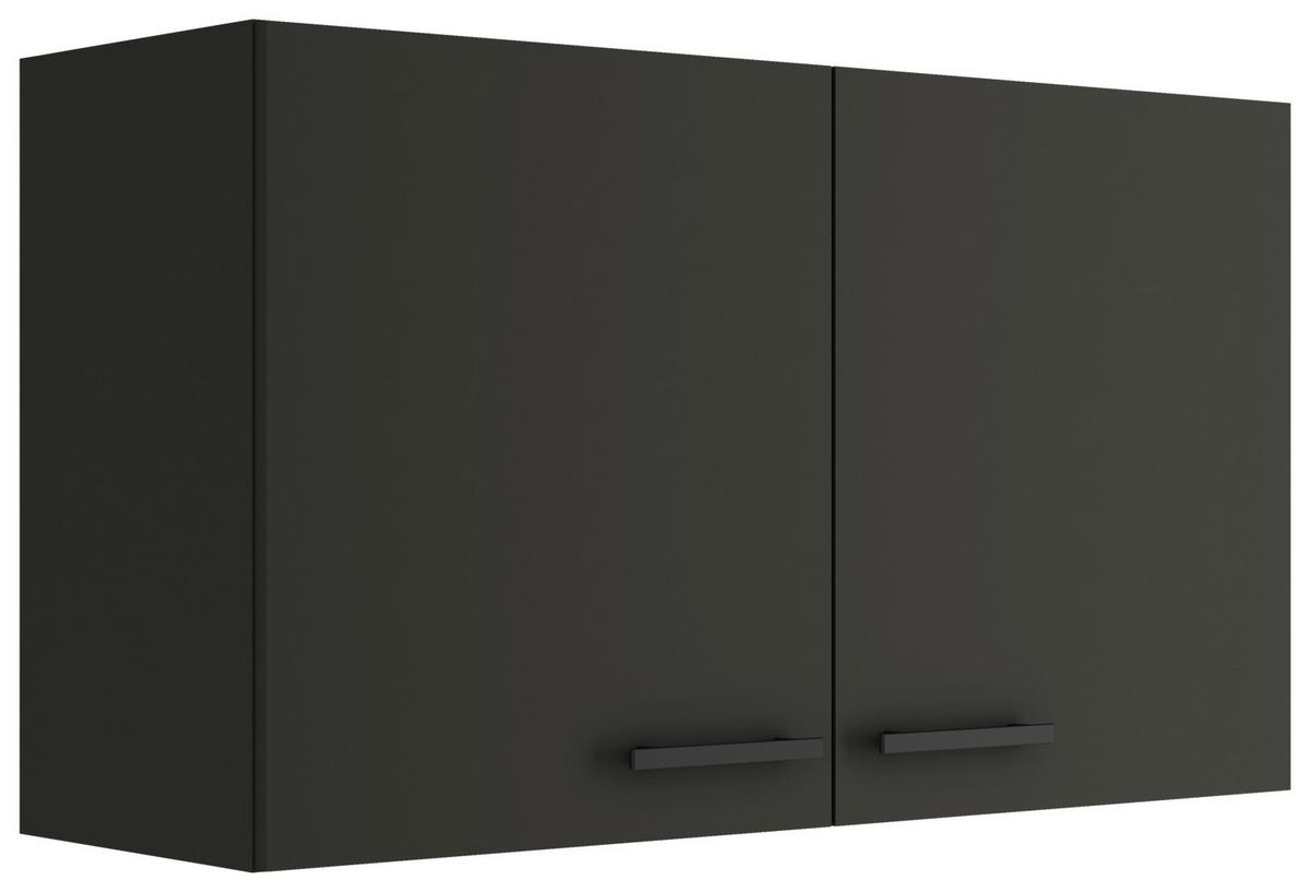 SZAFKA KUCHENNA GÓRNA OPTIKULT - antracytowy/czarny, Basics, materiał drewnopochodny/metal (100/57,6/34,6cm) - Optifit