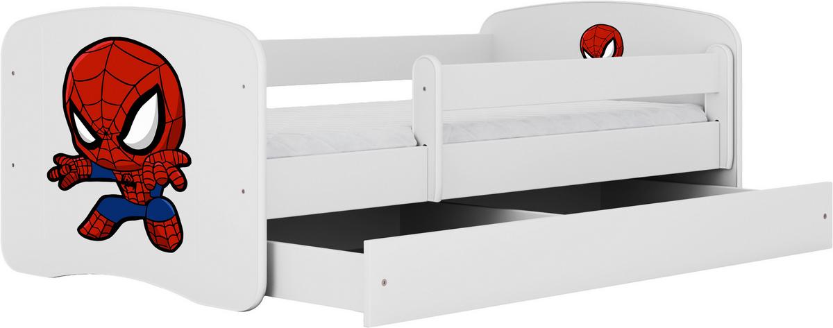 Otroška Postelja Babydreams, Bela, 80x160cm - bela/barve breze, Moderno, tekstil/leseni material (80/160cm) - MID.YOU