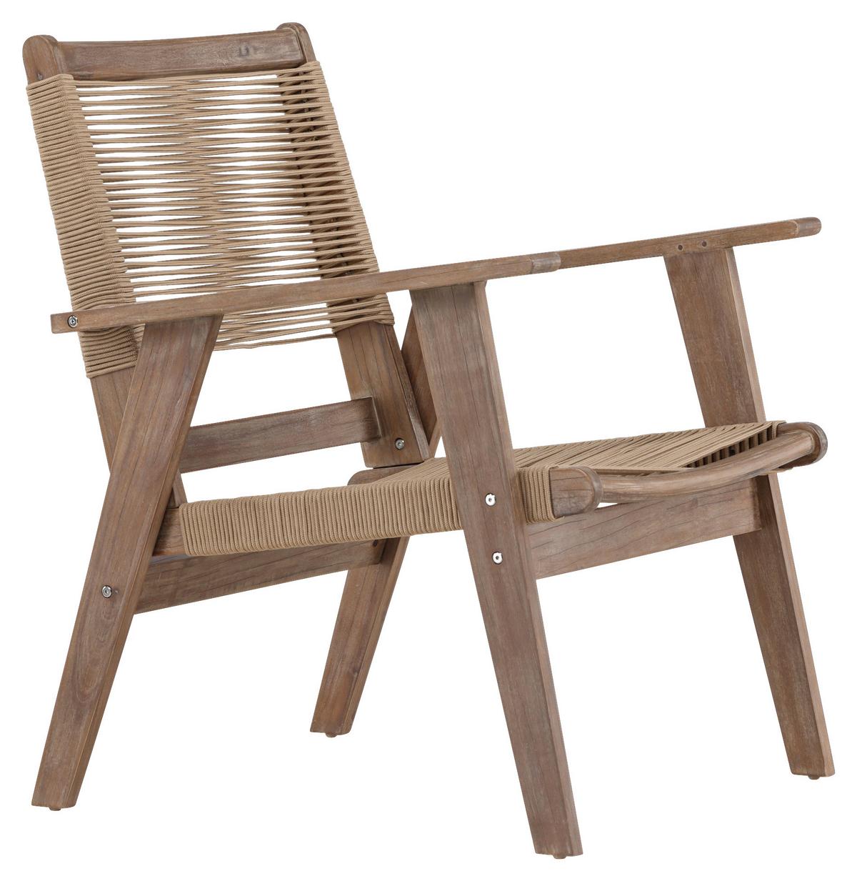 LOUNGESESSEL PETER - Braun, KONVENTIONELL, Holz/Textil (68/88/72cm) - Gardenson