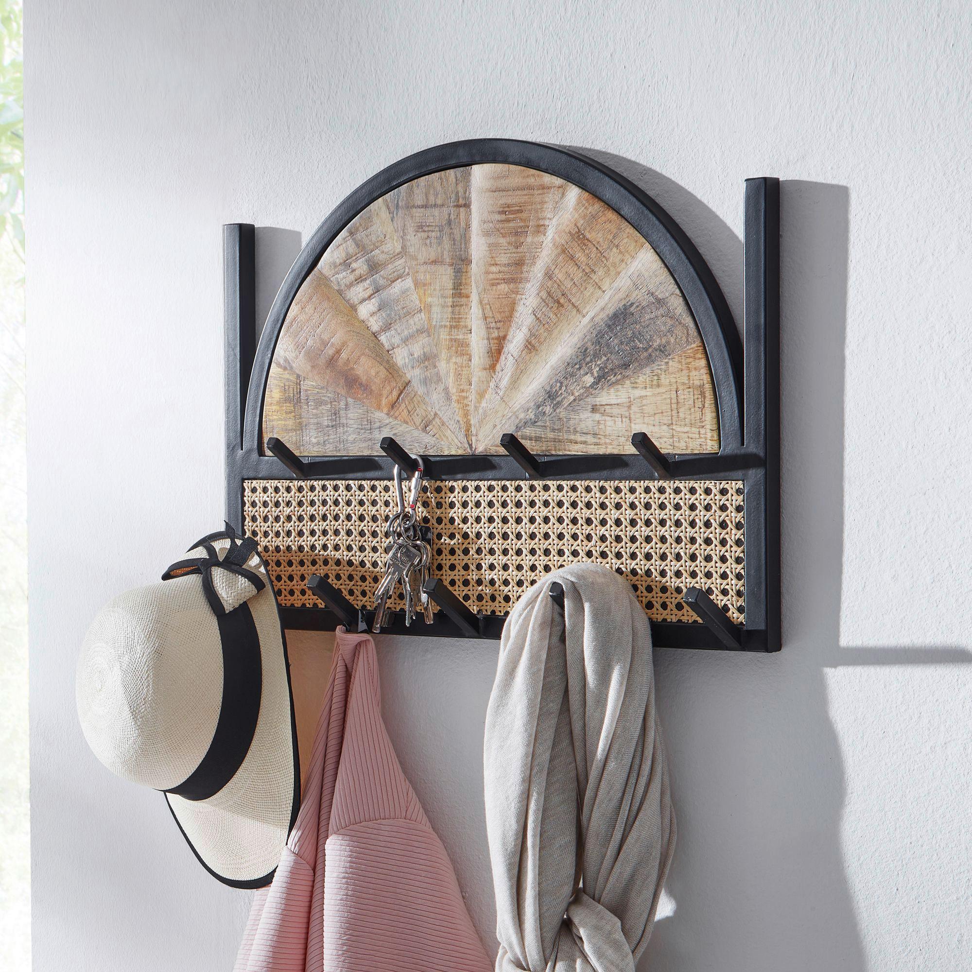 Stenski Obešalnik Wohnling - rjava, Moderno, les (53/40/7,5cm) - MID.YOU