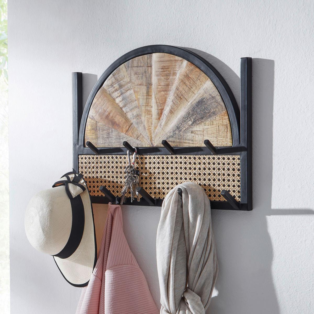 Stenski Obešalnik Wohnling - rjava, Moderno, les (53/40/7,5cm) - MID.YOU
