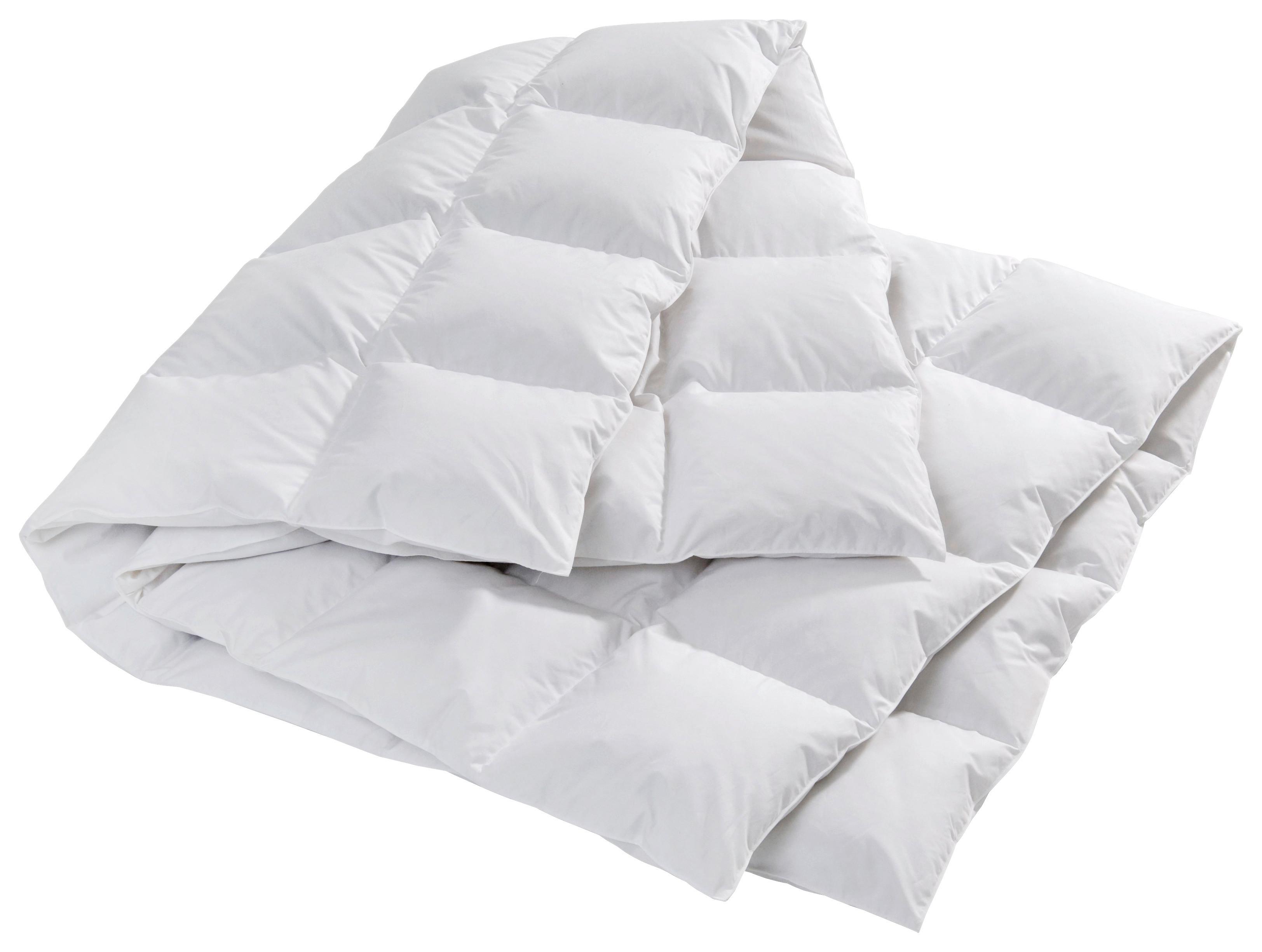 Ganzjahresduvet Kajsa Light ca. 160x210cm - Weiss, Design, Naturmaterialien (160/210cm) - Billerbeck