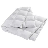 Ganzjahresduvet Kajsa Light ca. 160x210cm - Weiss, Design, Naturmaterialien (160/210cm) - Billerbeck