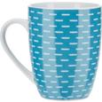 Kaffeebecher Shelly in Türkis/Weiß - Türkis/Weiß, Keramik (8,6/10,5cm) - MÖMAX modern living