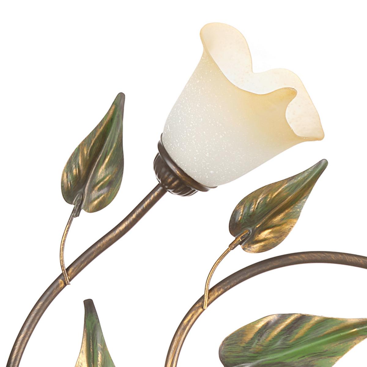 LAMPA SUFITOWA 4620/PL5 - kolor brązu/oliwkowa zieleń, Konventionell, metal/szkło (70/20/70cm)