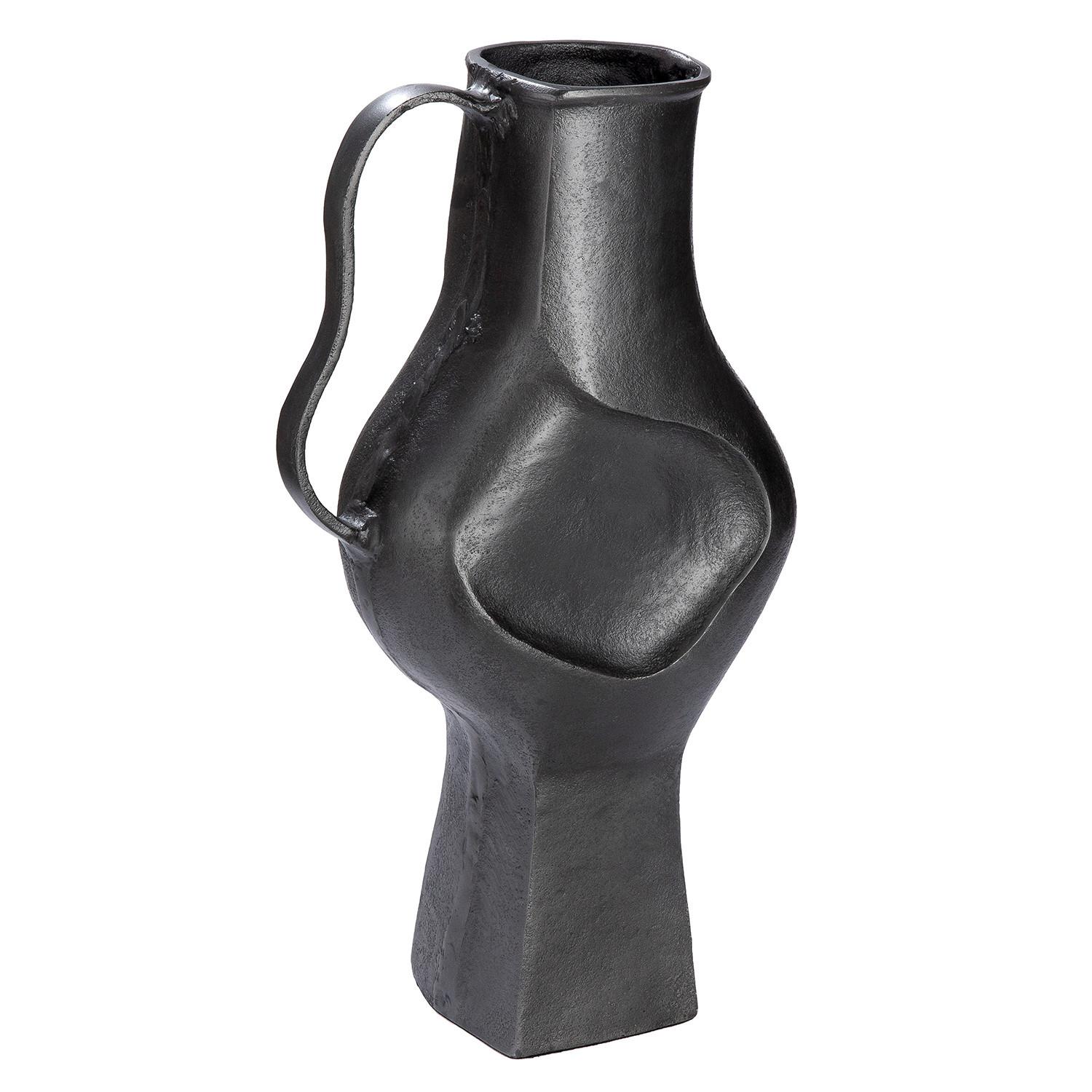 Dekovase Abtigua Grau - Grau, Basics, Metall (24/43/15cm)