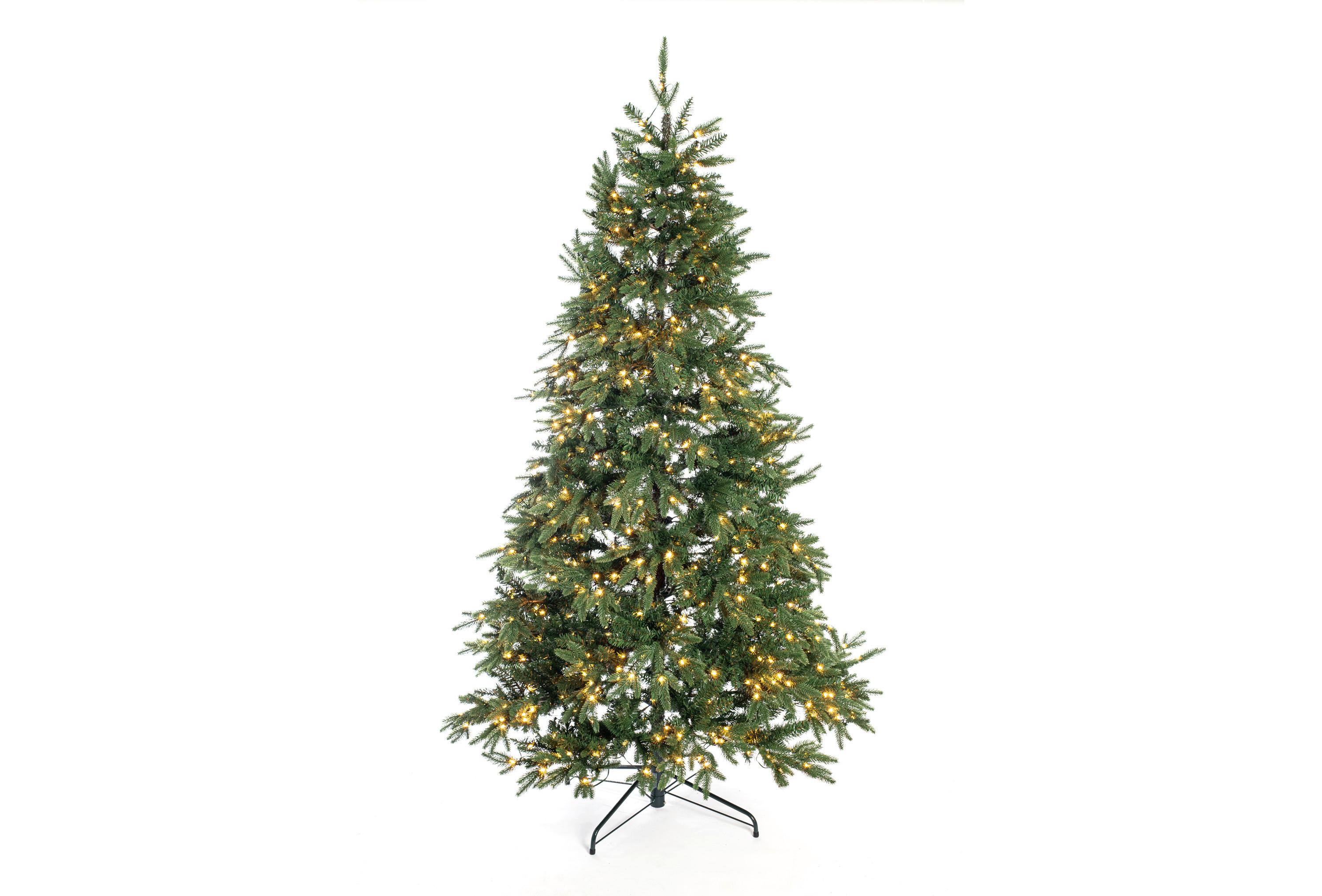 Weihnachtsbaum Evergreen Sherwood Grün H: ca. 210cm - Waldgrün, Basics, Kunststoff (134/210cm)