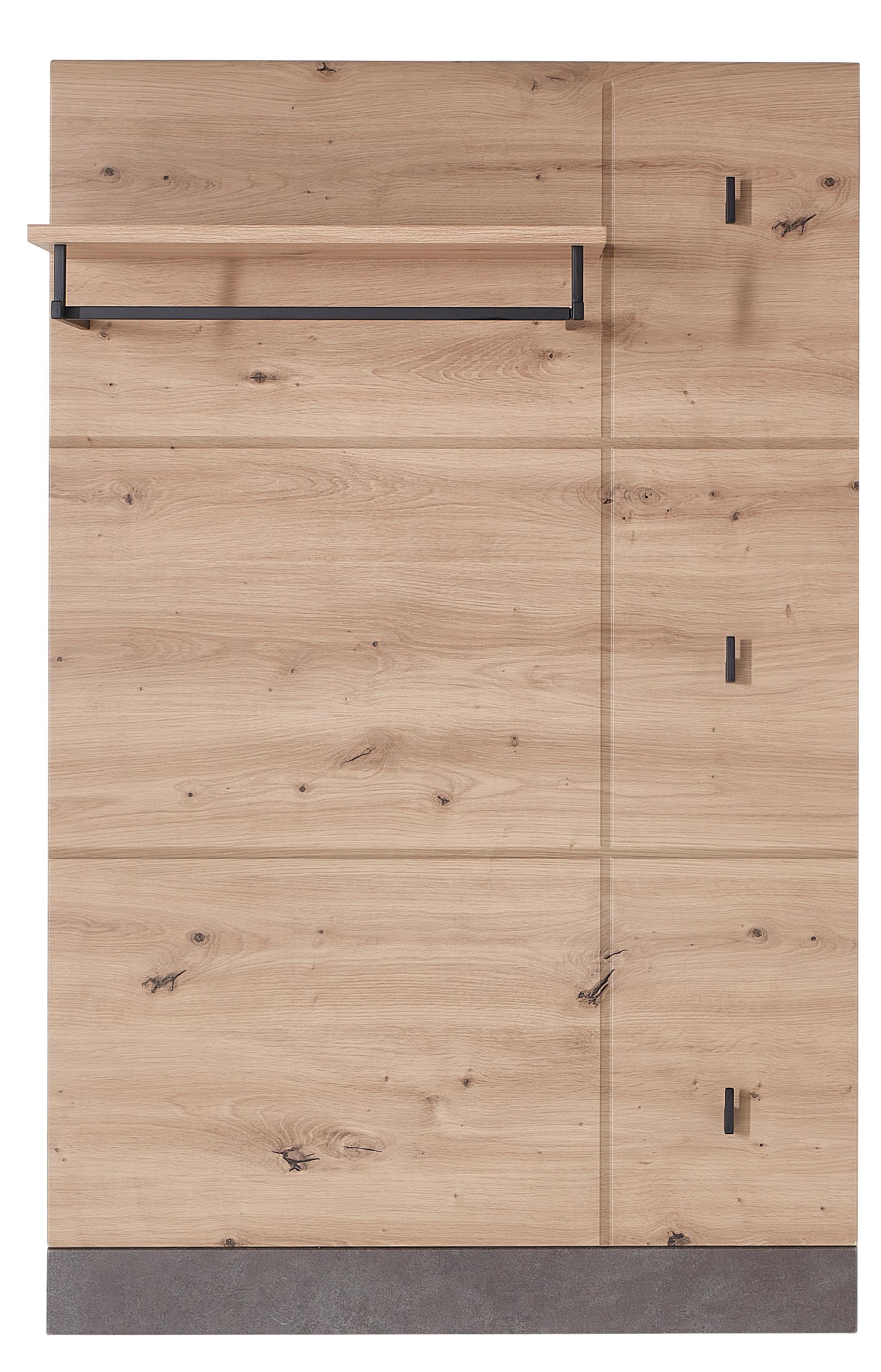 Garderobenpaneel in Eichefarben - Eichefarben, Modern (80/125/28cm) - Mömax