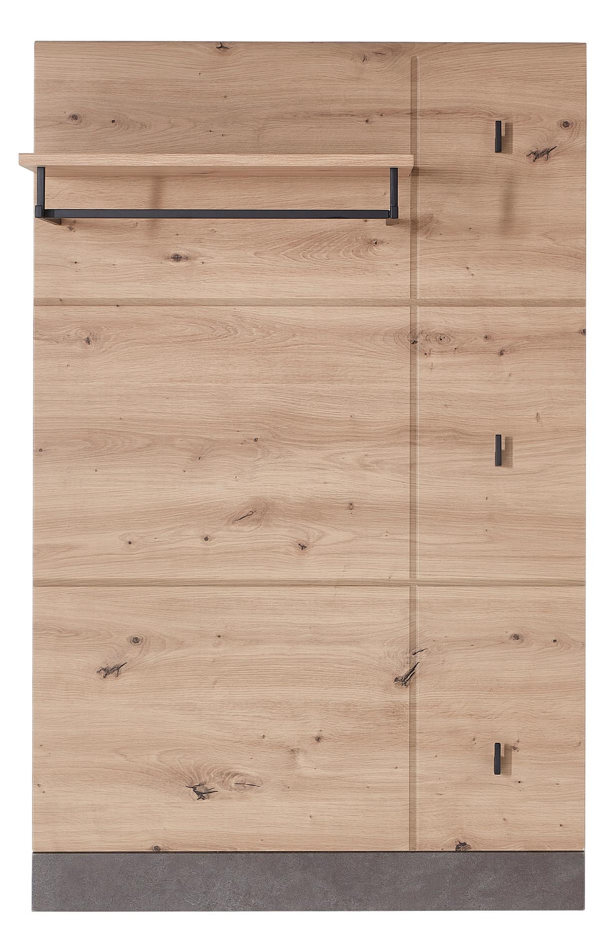 Garderobenpaneel in Eichefarben - Eichefarben, Modern (80/125/28cm) - Mömax