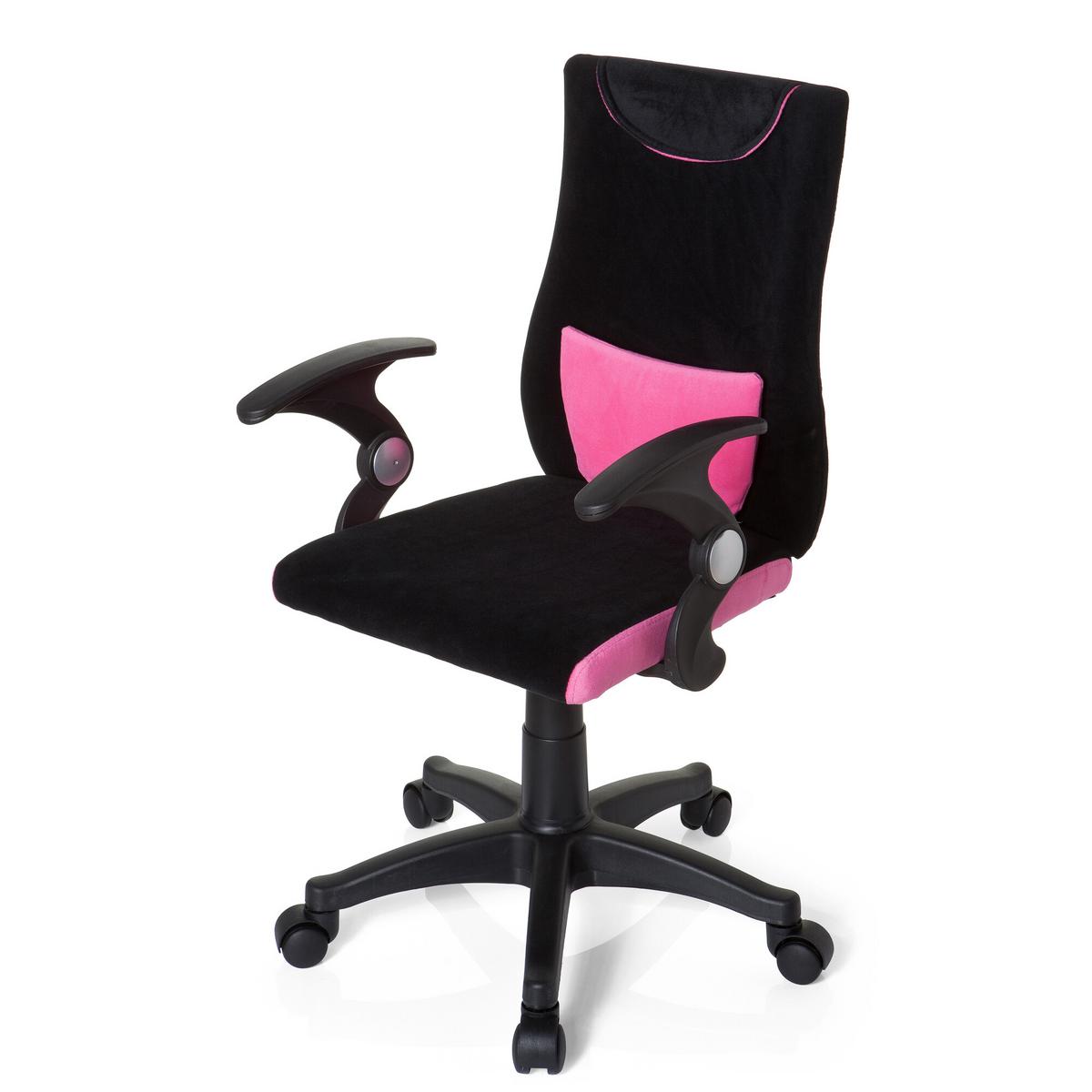 Mladinski Vrtljivi Stol Kiddy Pro Al, Črna, Roza - pink/črna, Basics, umetna masa (50/87-97/40cm) - MID.YOU