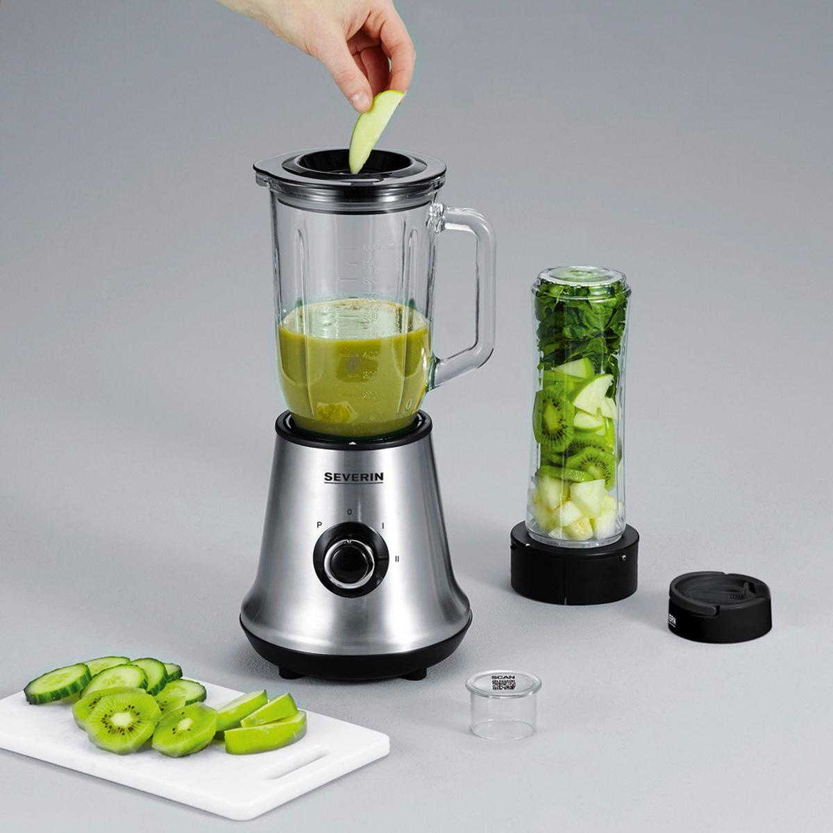 BLENDER KIELICHOWY SM3737 - Basics, tworzywo sztuczne/metal (16,5/16,5/37,5cm) - Severin
