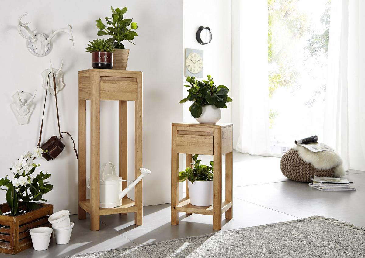 KWIETNIK KASIMIR - kolor bukowy, Design, drewno (30/30/90cm) - Livetastic