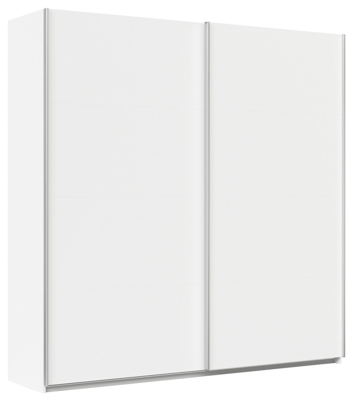 Ormar S Kliznim Vratima Feldkirch - bijela/boje aluminija, Moderno, drvni materijal/metal (225/229/62cm) - Modern Living