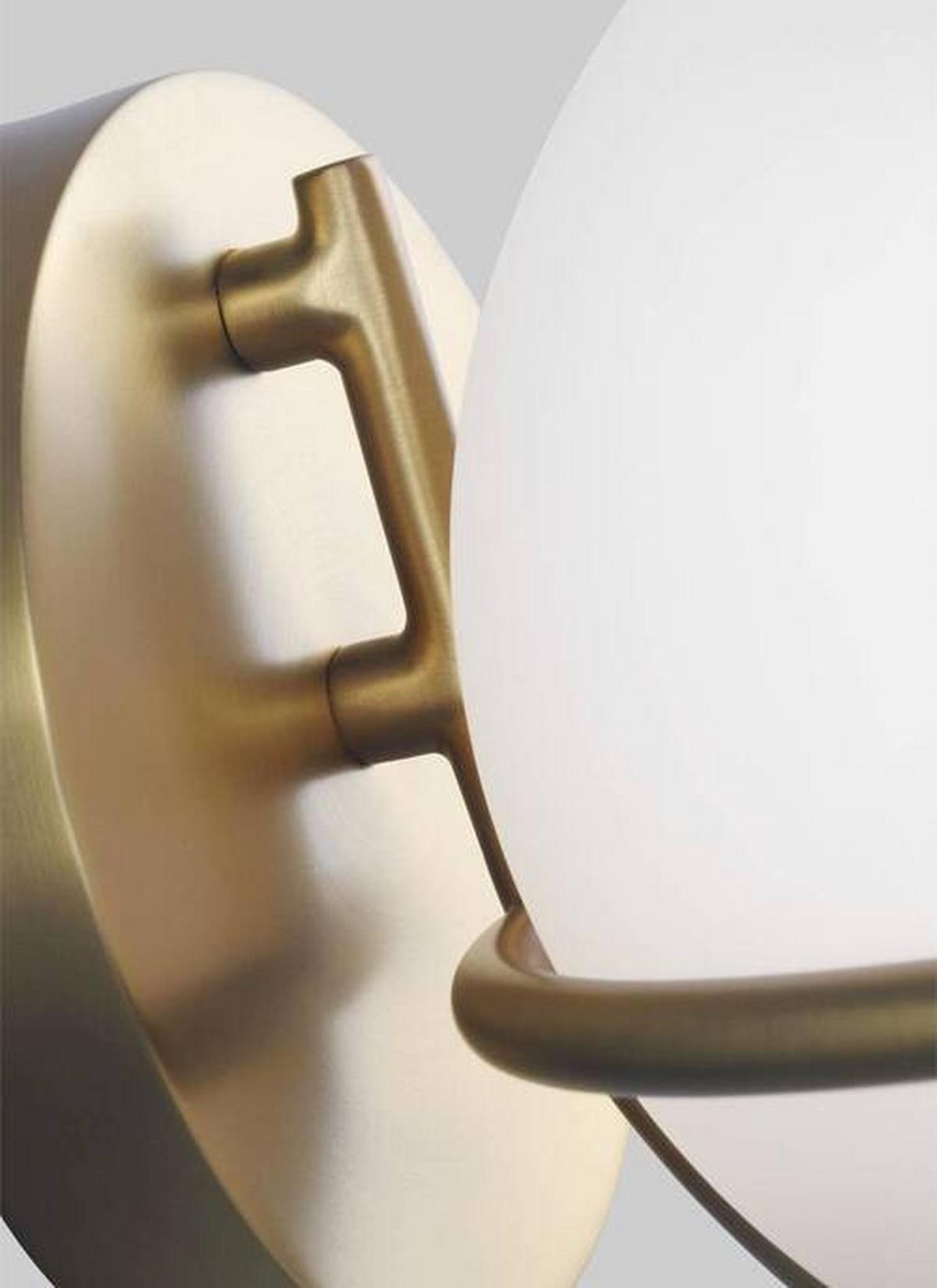Led Zidna Svjetiljka Apollo - boje mjeda, Basics, staklo/metal (18, 1/17,1/21cm) - Elstead Lighting