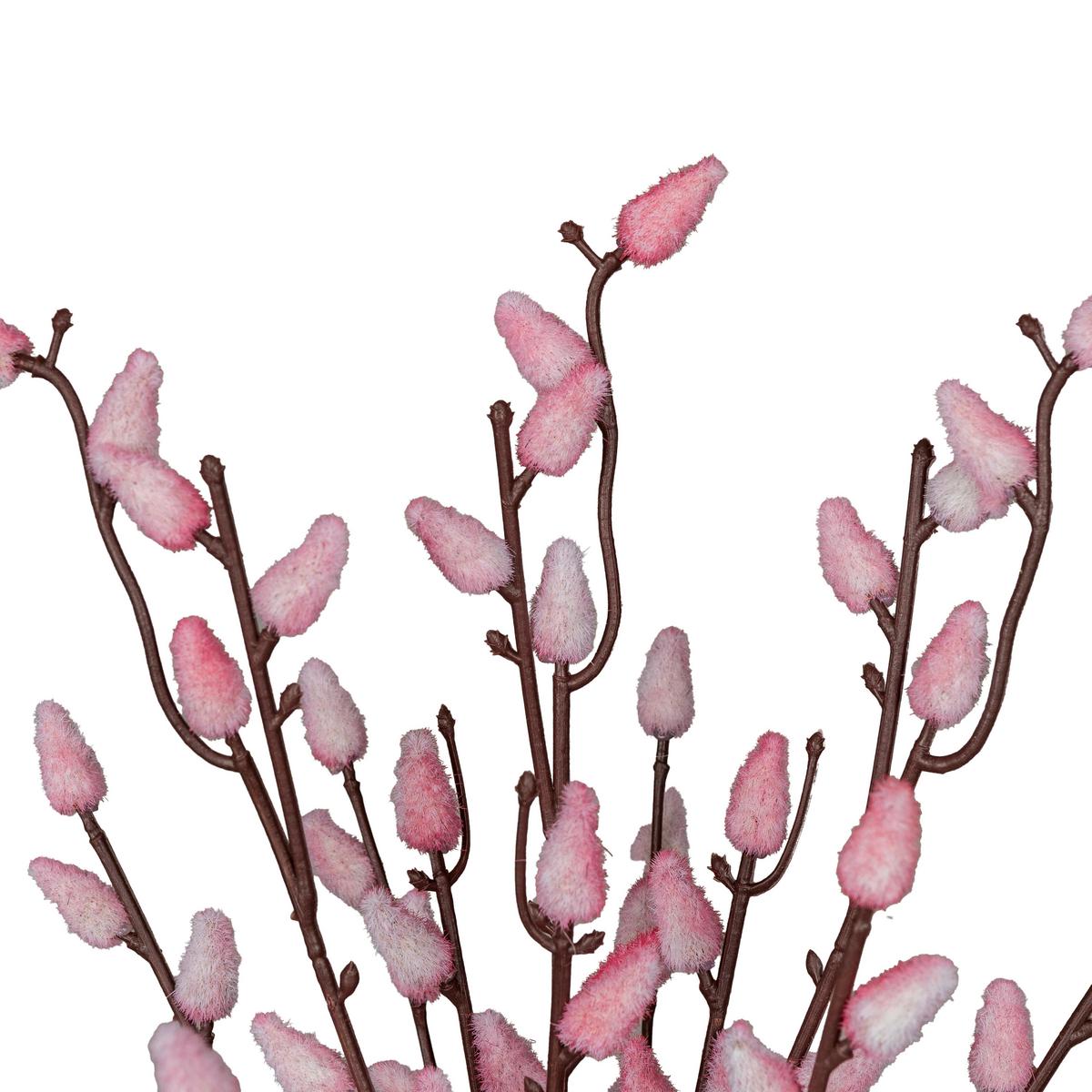 Dekoast Weidekätzchenbund Rosa/Hellrosa ca. 53cm - Hellrosa/Rosa, Basics, Kunststoff/Metall (53cm) - Mömax