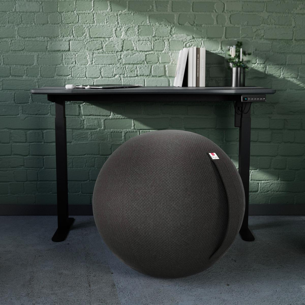 PIŁKA DO SIEDZENIA SCOOBY - antracytowy, Design, tkanina (60/60/60cm) - Stylife