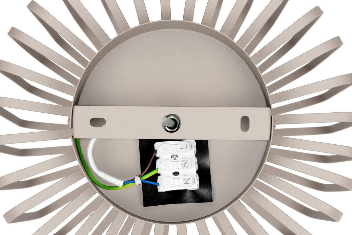 LAMPA SUFITOWA COVENTRY *SBN* - kolor piaskowy, Konventionell, metal (25/23,5cm) - Novel