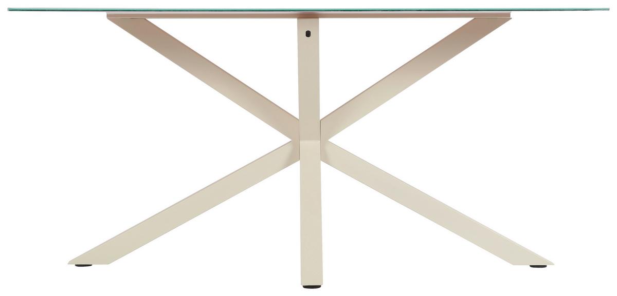 Jedilna Miza Vanda, Kašmir, 160x90 - kašmir, Moderno, kovina/steklo (160/90/75,5cm) - P & B