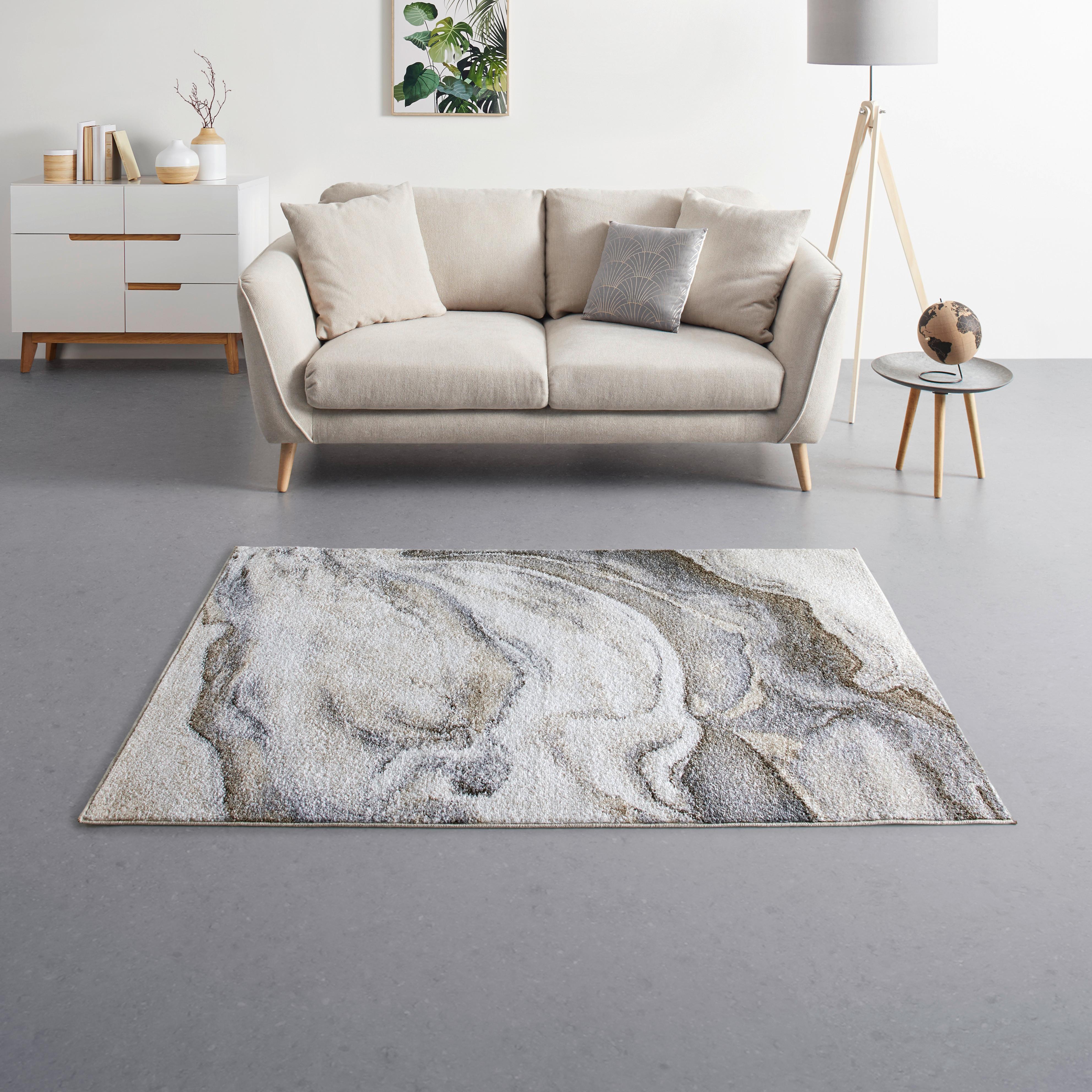 Webteppich Perle in Beige ca. 120x170 cm - Beige, MODERN, Textil (120/170cm) - Mömax