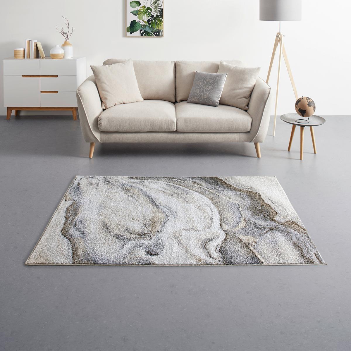 Webteppich Perle in Beige ca. 120x170 cm - Beige, MODERN, Textil (120/170cm) - Mömax