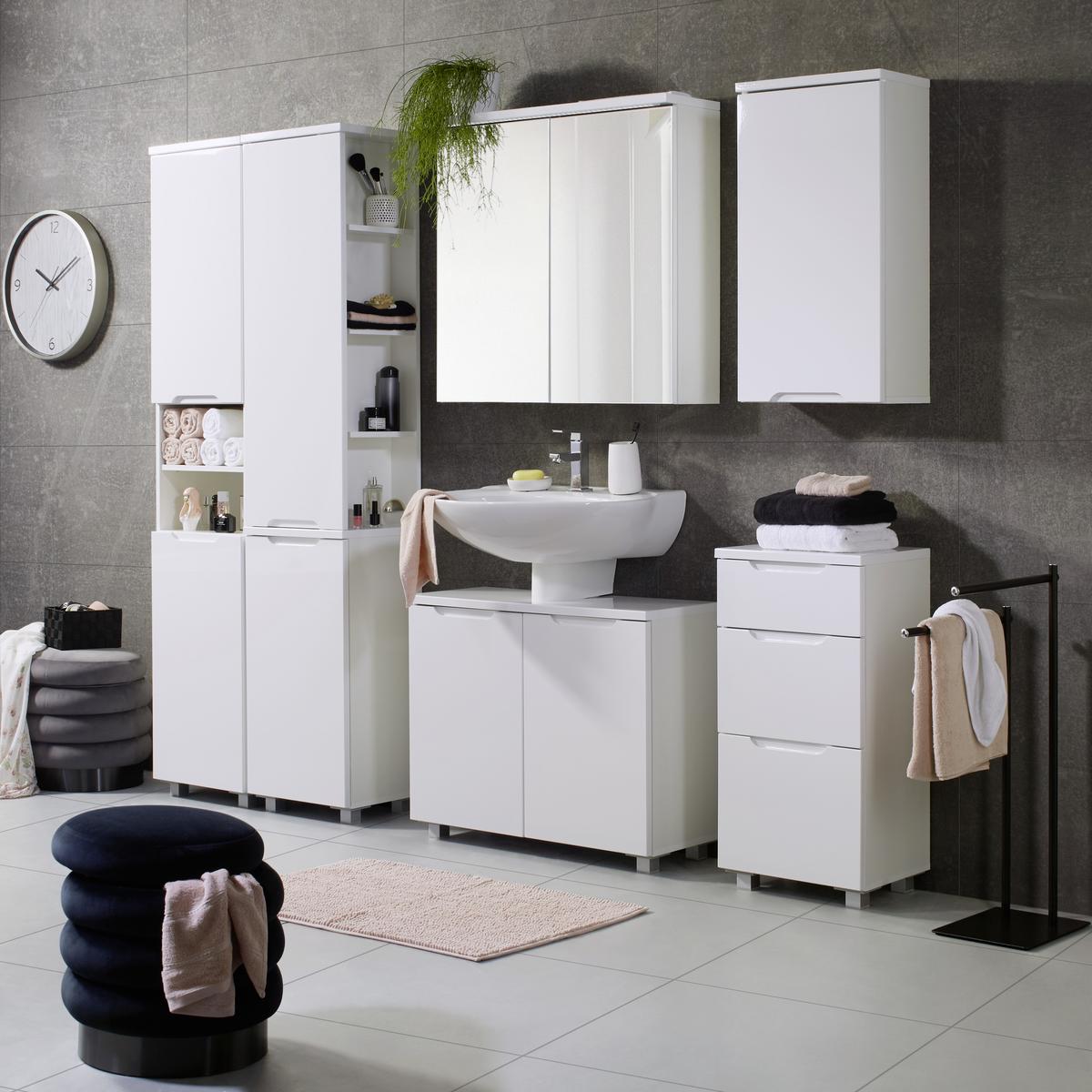 Hängeschrank in Weiß - Weiß, MODERN, Holzwerkstoff (40/77/23cm) - Mömax