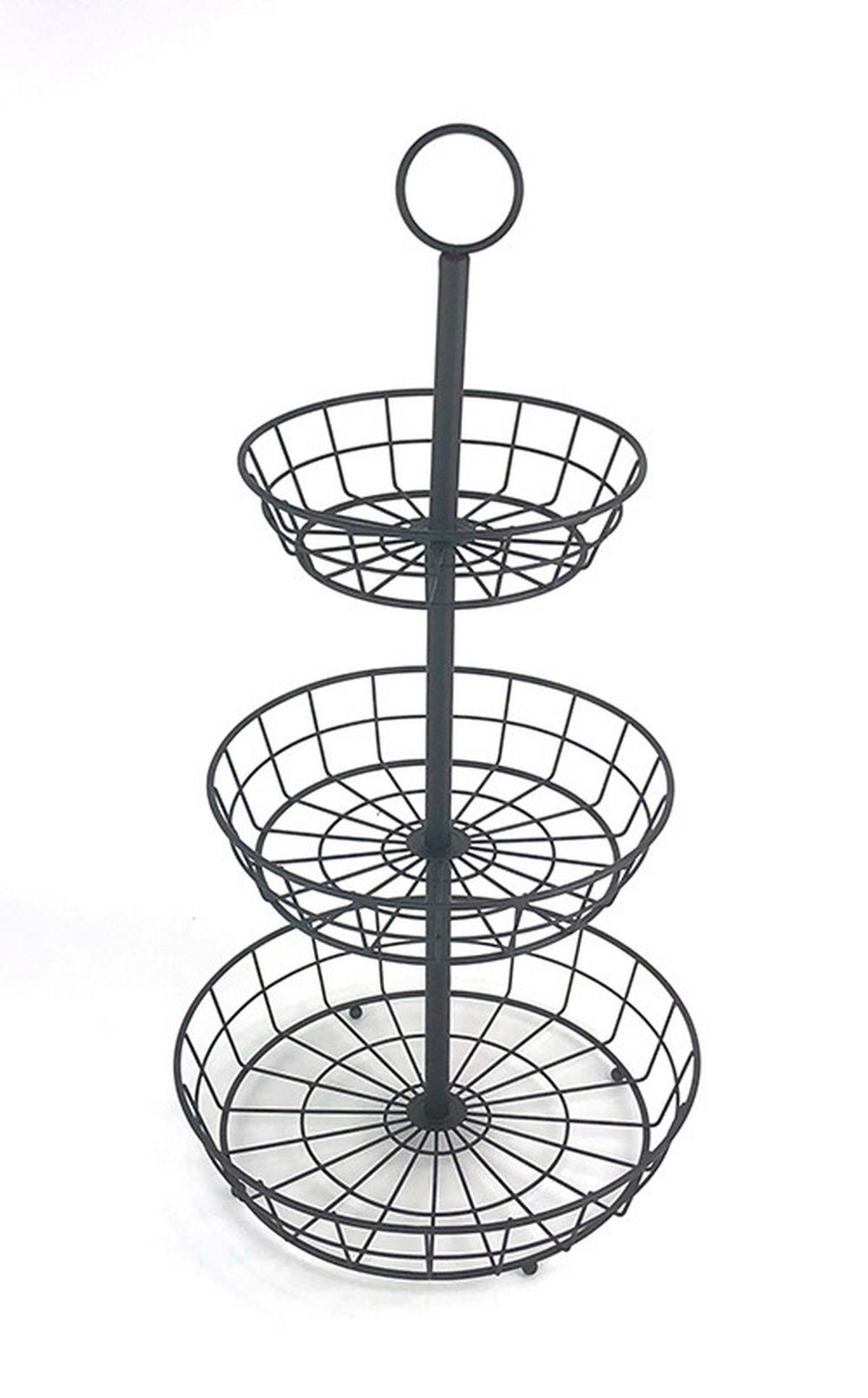 Obstschale Big aus Eisen in Schwarz - Schwarz, Modern, Metall (32,5/62cm) - Mömax