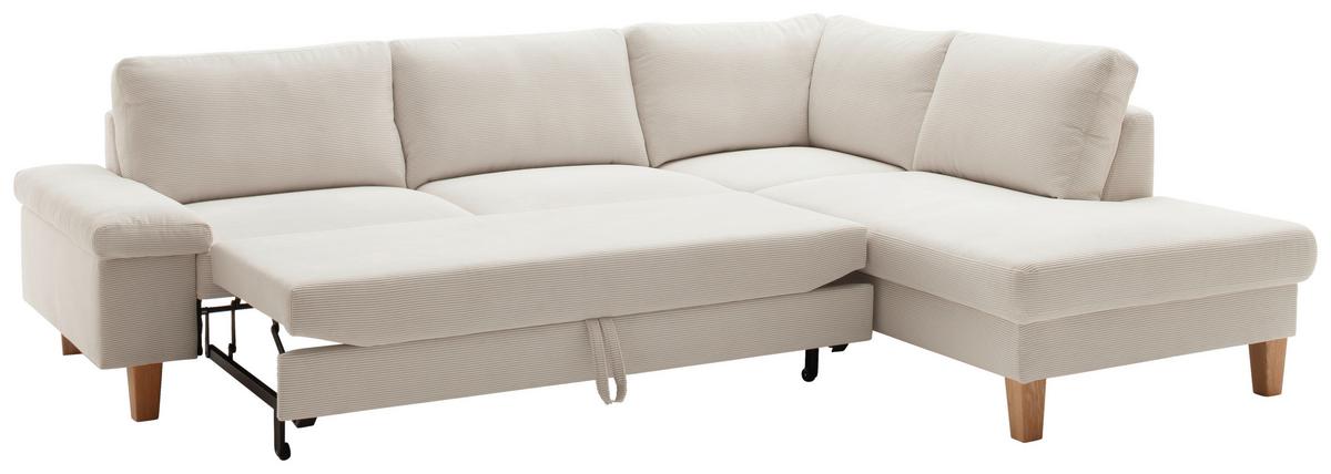 Wohnlandschaft Corvara Weiß - Weiß, KONVENTIONELL, Holz/Holzwerkstoff (286/86/220cm) - Premium Living