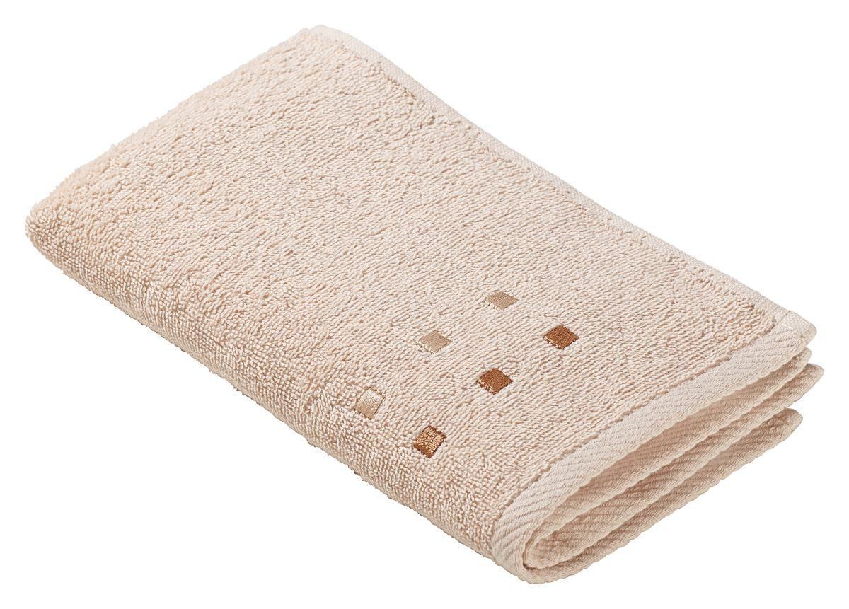RĘCZNIK DLA GOŚCI QUATTRO - beżowy, Basics, tkanina (30/50cm) - Esposa