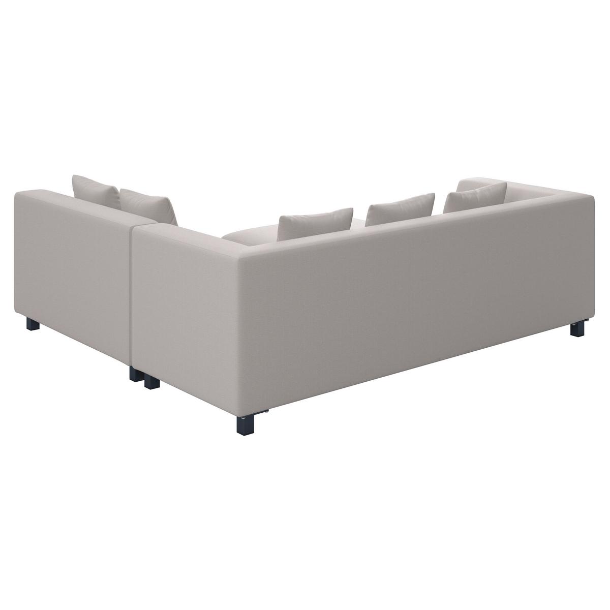 Loungegarnitur Andonia Hellgr. Outdoorstoff/Metall +Abdeckung - Hellgrau/Grau, MODERN, Textil/Metall (227/72/85cm) - Bessagi Garden