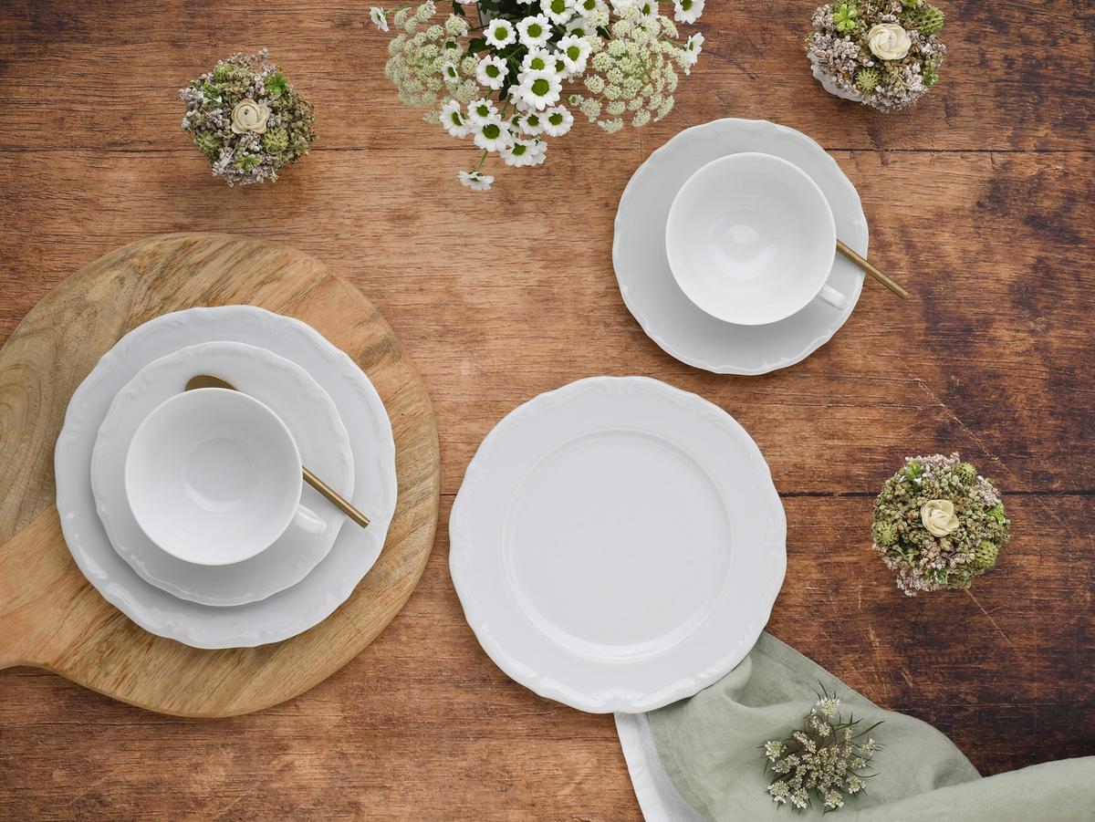 Kavni Servis Maria Theresia, 18-Delni - bela, Basics, keramika - Creatable