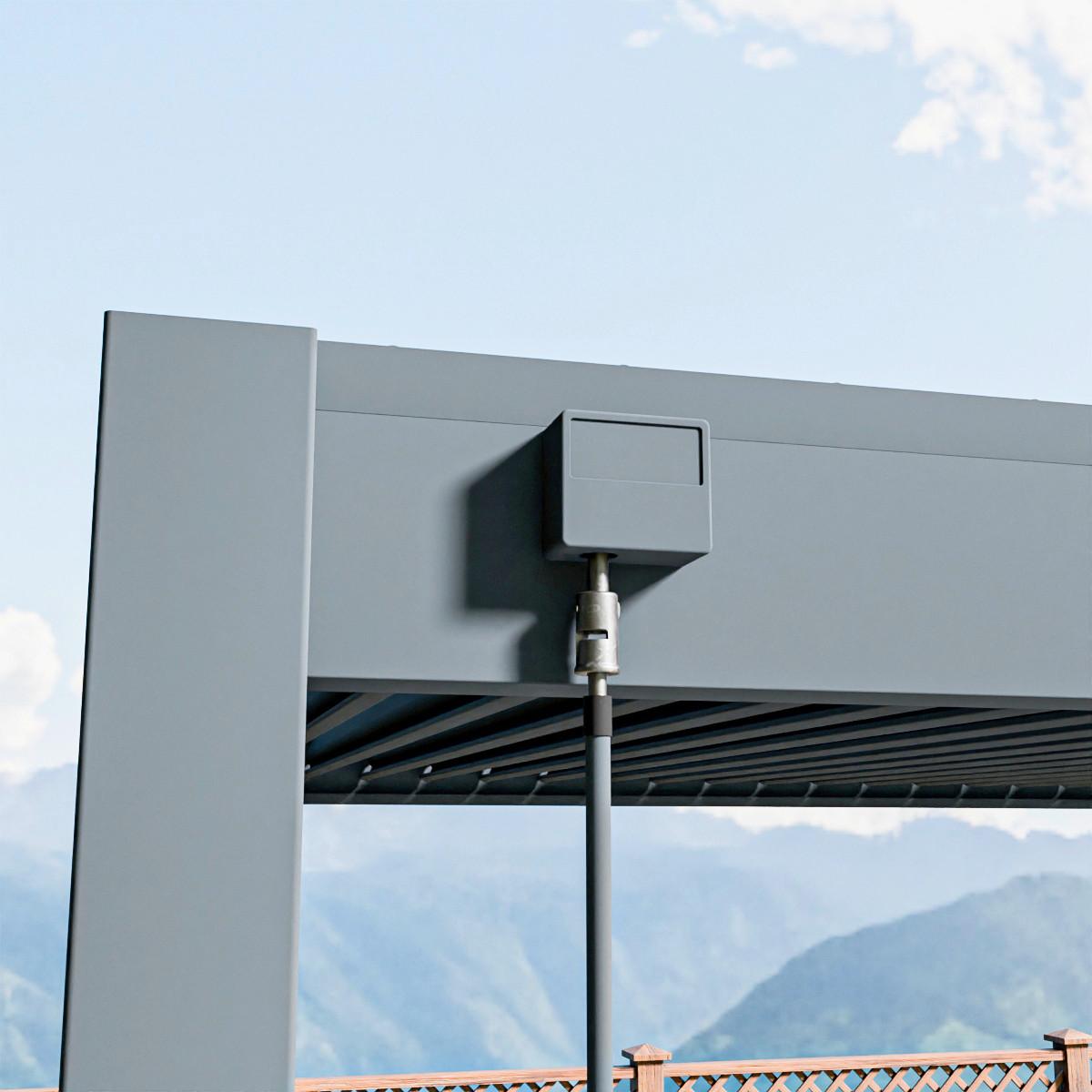 Pergola Superior, Antracit, 3x6m - barve grafita, Basics, kovina (300/255/600cm) - Gardenson