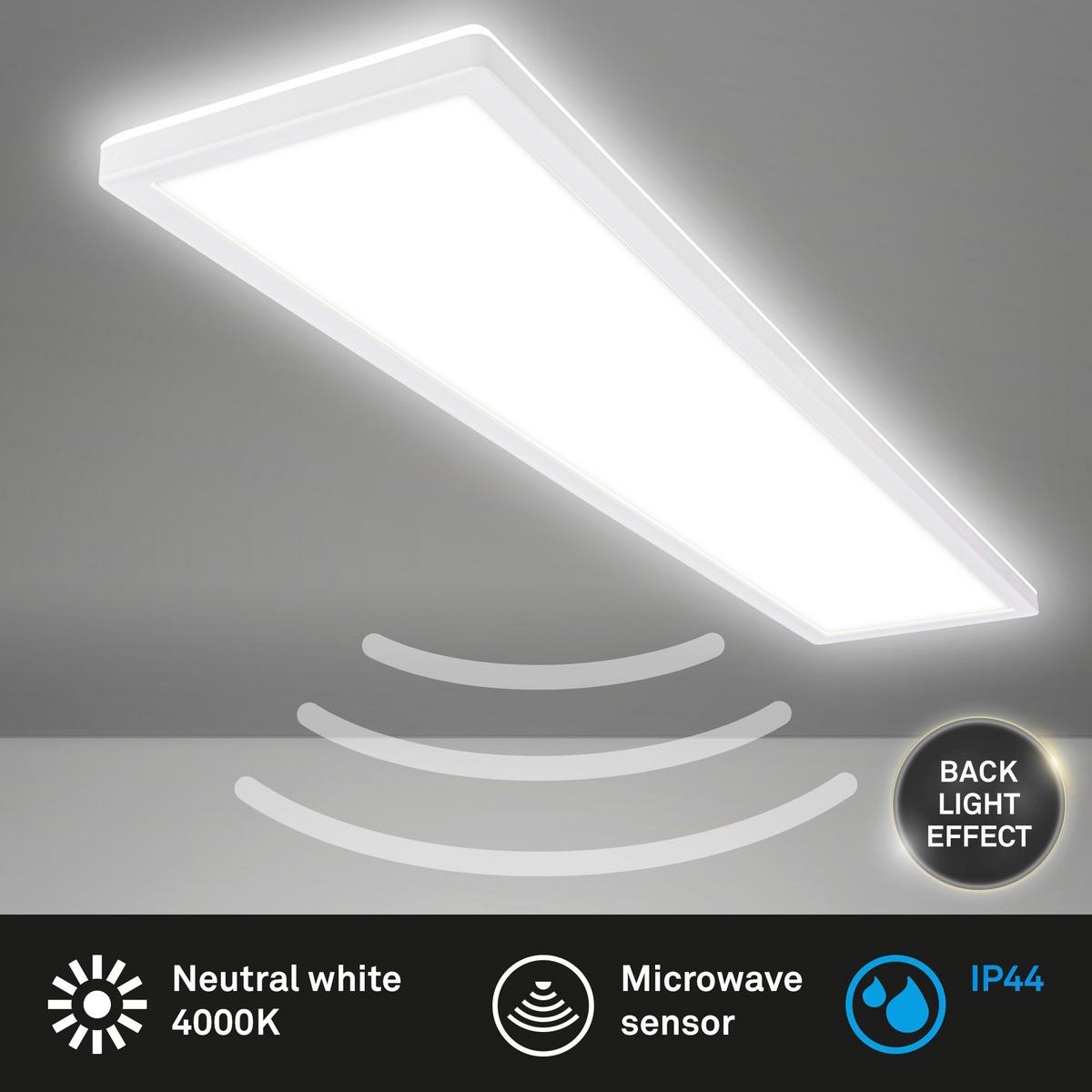 PANEL LED 7528416 MOVE - biały, Basics, tworzywo sztuczne (98/20/3cm)