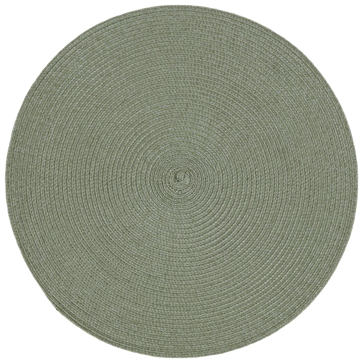 Tischset Billy in Hellgrün ca. Ø 38cm - Hellgrün, Textil - Modern Living