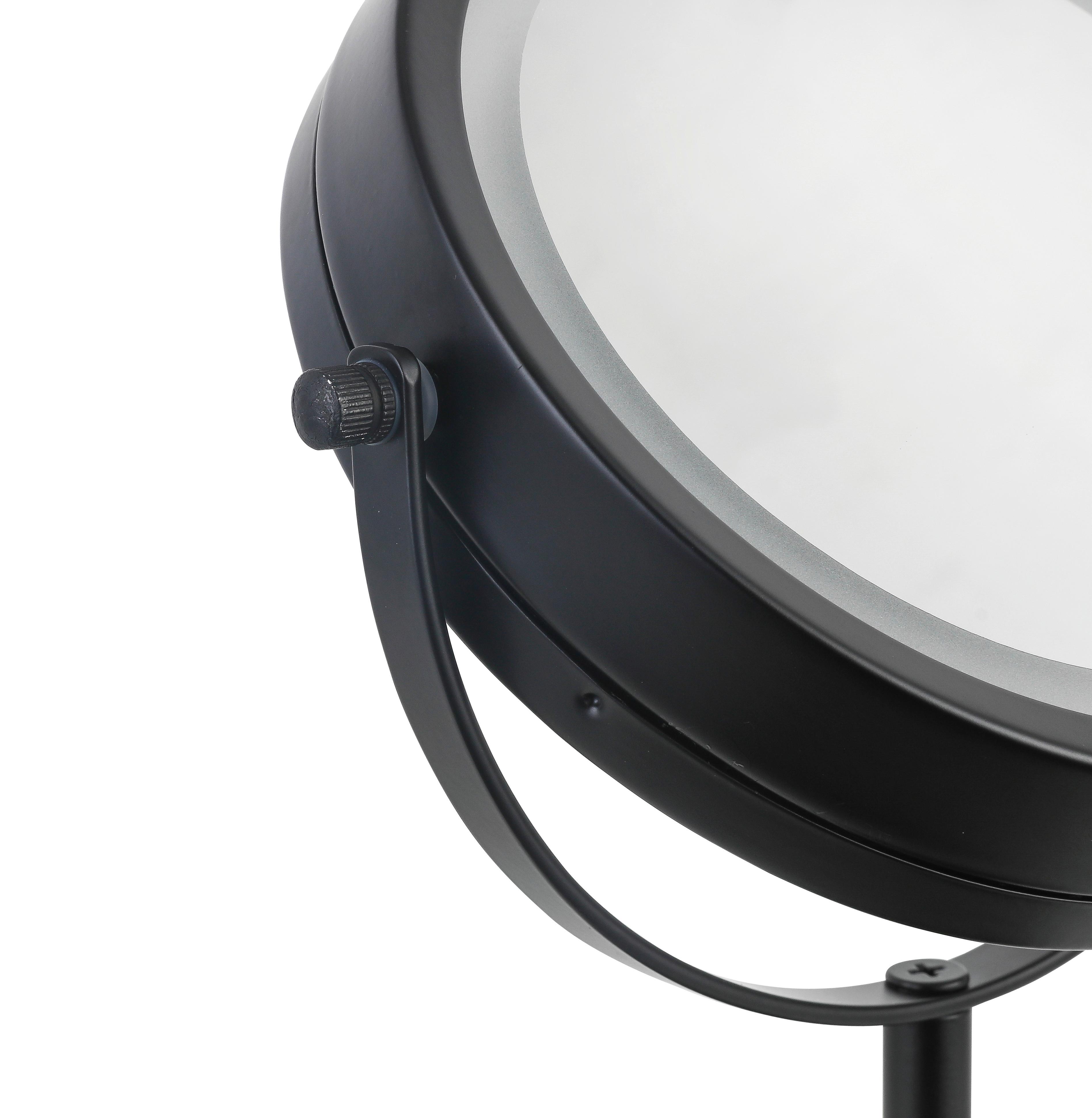 SPEGEL MED BELYSNING MIRRI 1-EXT- - svart, Modern, metall/glas (21/32/12cm) - Mömax