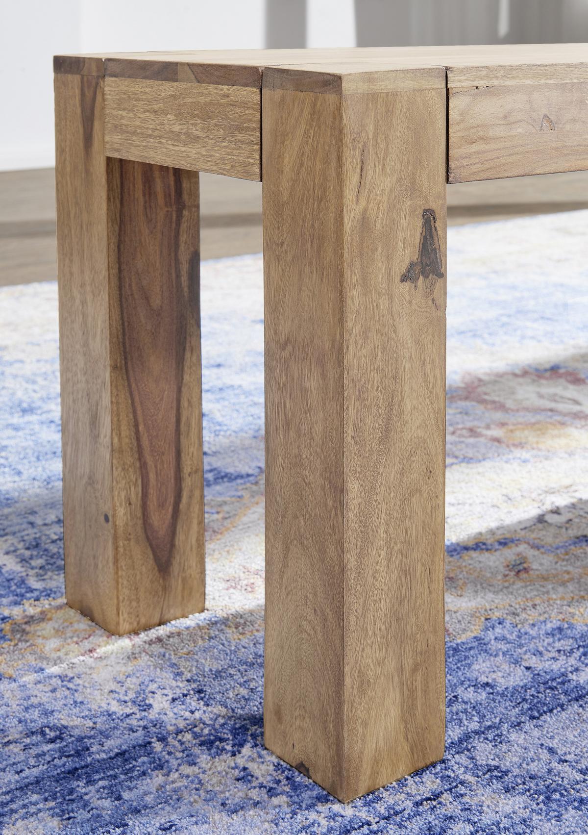 Sitzbank "Mumbai", aus Akazie - Akaziefarben, MODERN, Holz (120/45/35cm) - MID.YOU