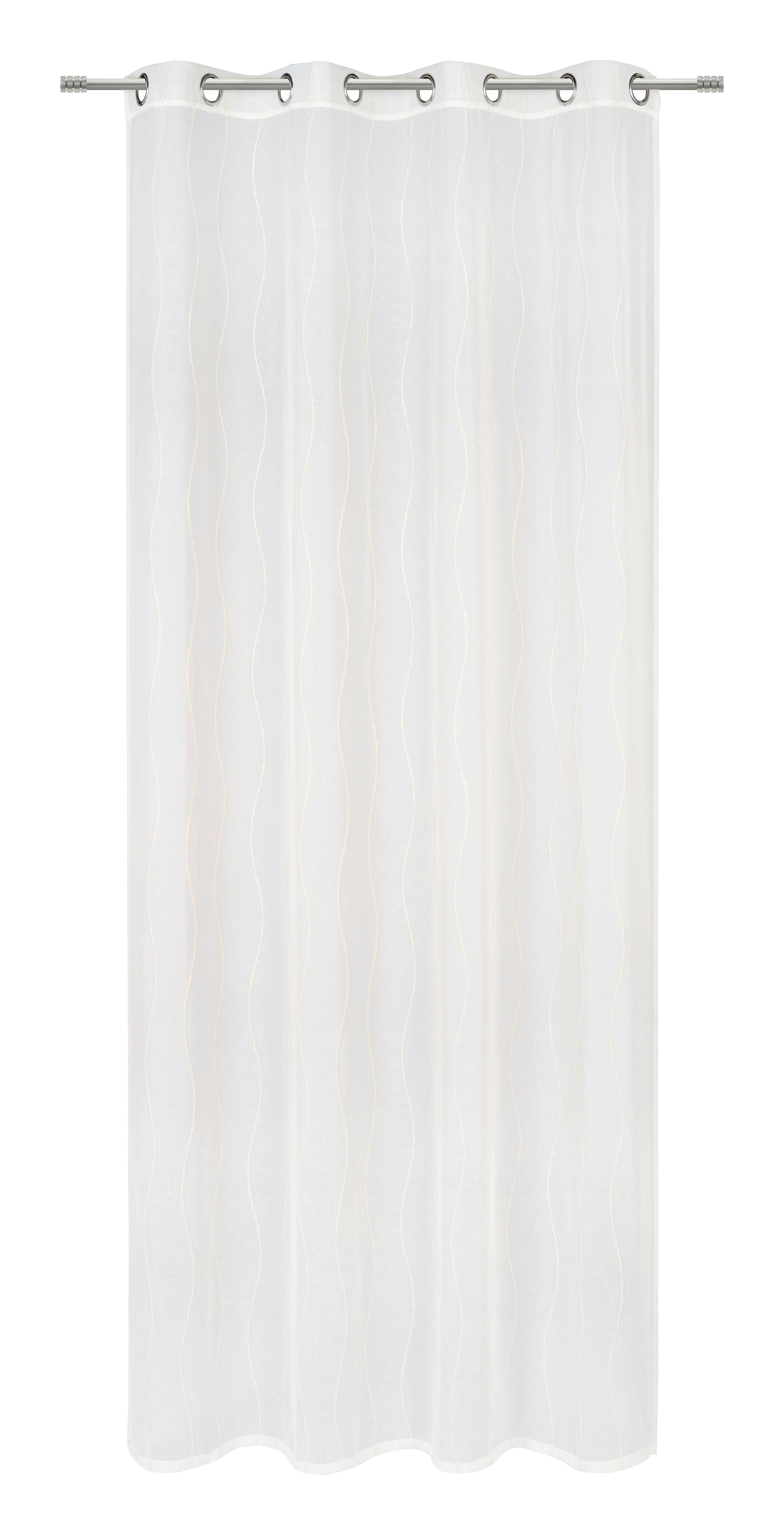 ZASŁONA NA PRZELOTKACH VALLE - kolor naturalny, Basics, tkanina (140/245cm) - Esposa