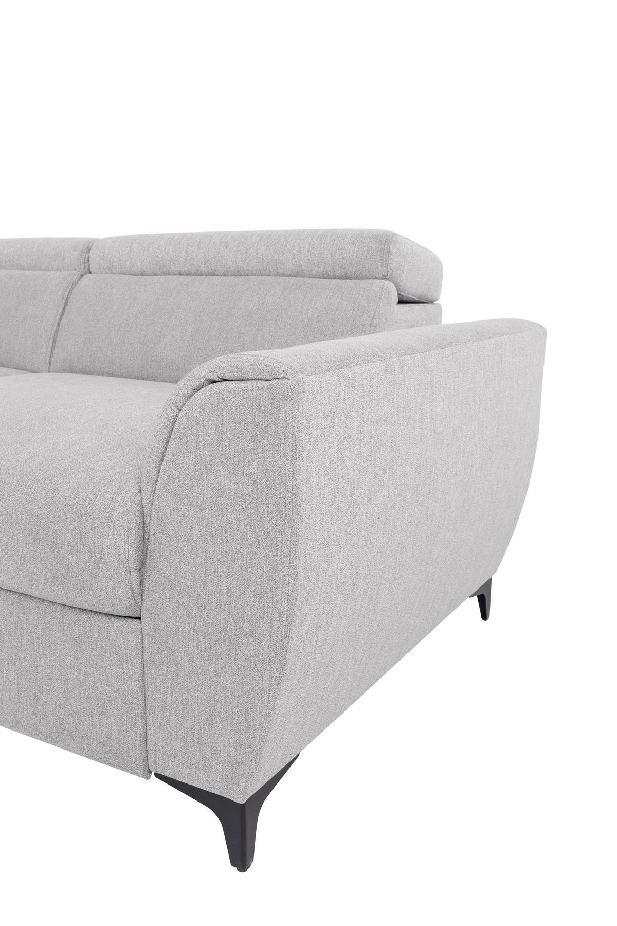 COLțAR LAPIS - gri deschis, Konventionell, textil (217/255cm) - Modern Living