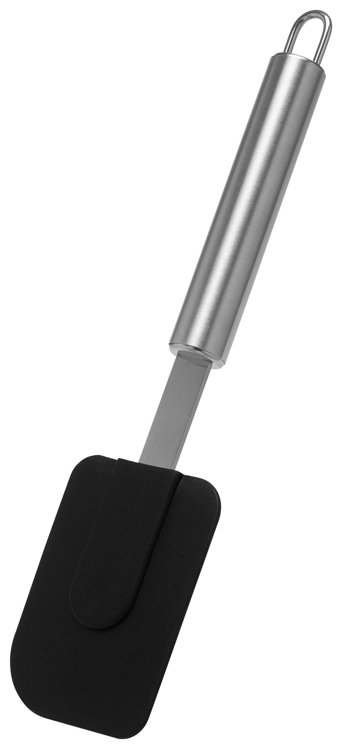 Teigschaber Luca in Schwarz - Silberfarben/Schwarz, Kunststoff/Metall (26cm) - Mömax