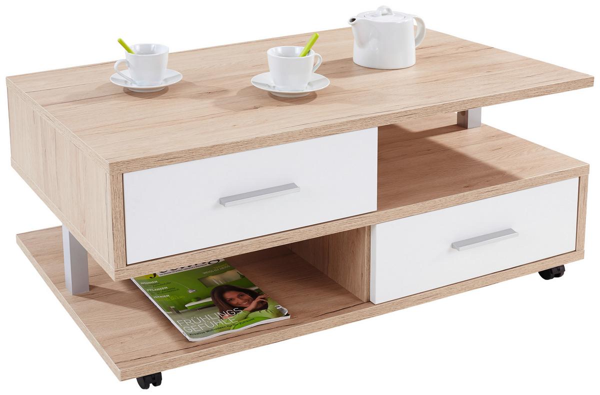 Stolić Quattro - boje hrasta, Konvencionalno, drvni materijal (105/45/60cm) - Modern Living