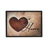 Fußmatte Love Home Wood in Braun ca. 50x70cm - Braun, Basics, Kunststoff (50/70cm) - Modern Living
