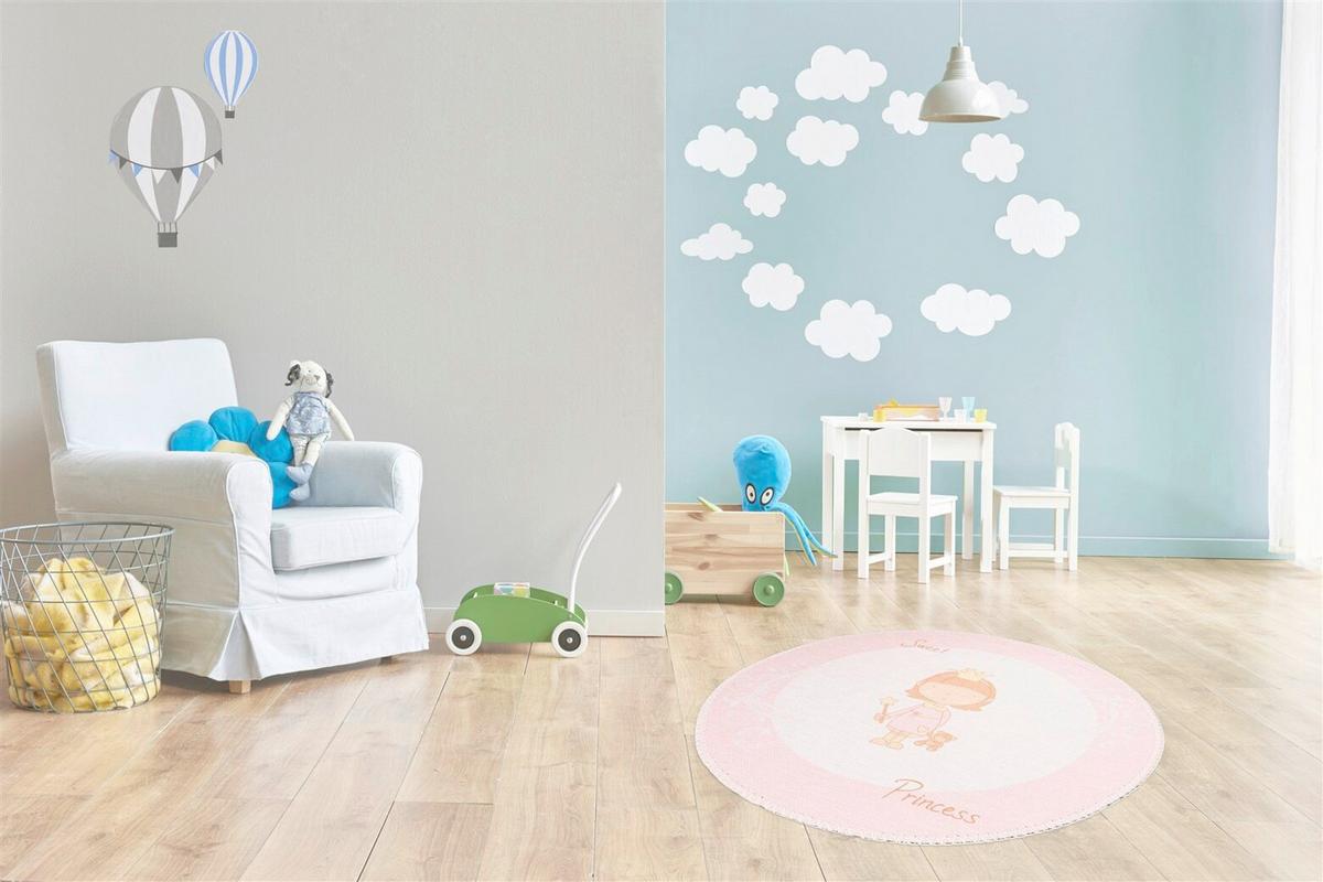 Kinderteppich Bambini 300 Rosa - Rosa, Basics, Textil (160cm) - Kayoom